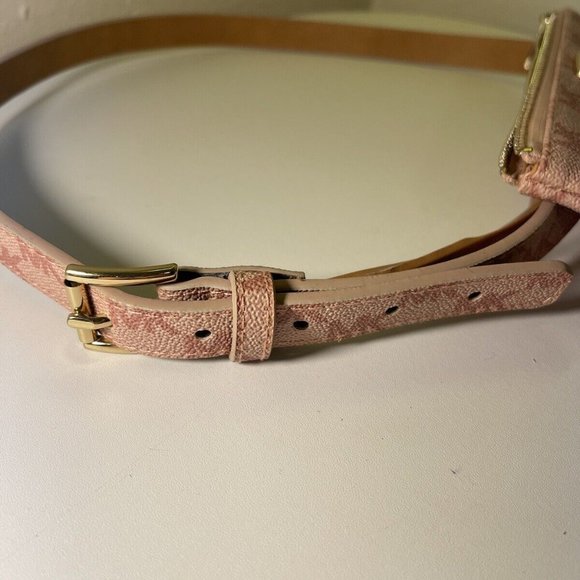 Michael Kors Pull Chain Belt Bag Logo Signature Women\'s Pink S/M main image 7